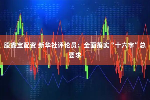 股鑫宝配资 新华社评论员：全面落实“十六字”总要求