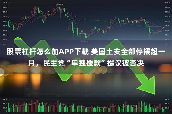 股票杠杆怎么加APP下载 美国土安全部停摆超一月，民主党“单独拨款”提议被否决